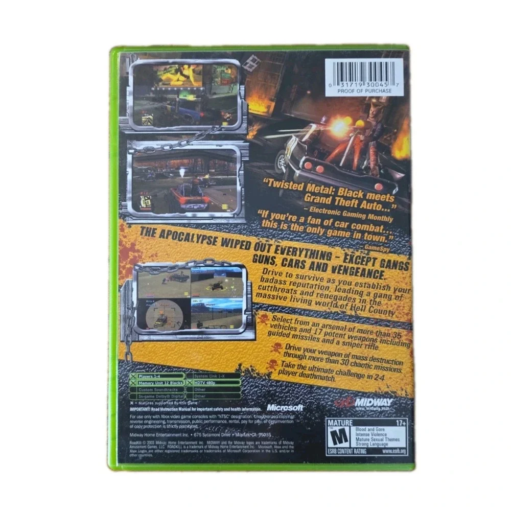 Roadkill - (Microsoft Xbox, 2003) Cib